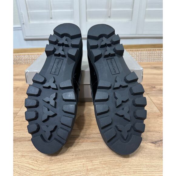 Franco Sarto Womens Balin Loafer Black Size 9.5 NIB Preppy Minimalist Lug Sole - Picture 12 of 15